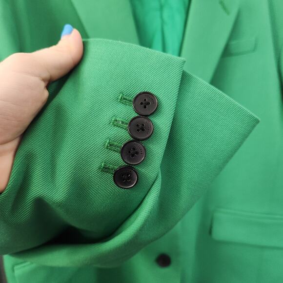 BABATON Atelier‎ Aritzia Vogue Oversized Blazer 2/M Green Preppy Career Office - Picture 5 of 9